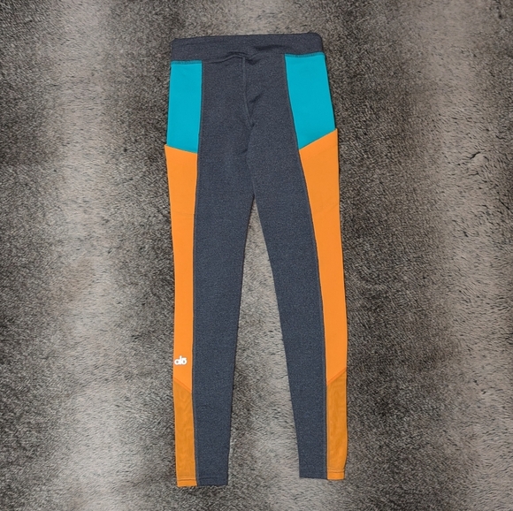 ALO Yoga Ascendent Pocket Leggings Colorblock Women's XS - Picture 6 of 9